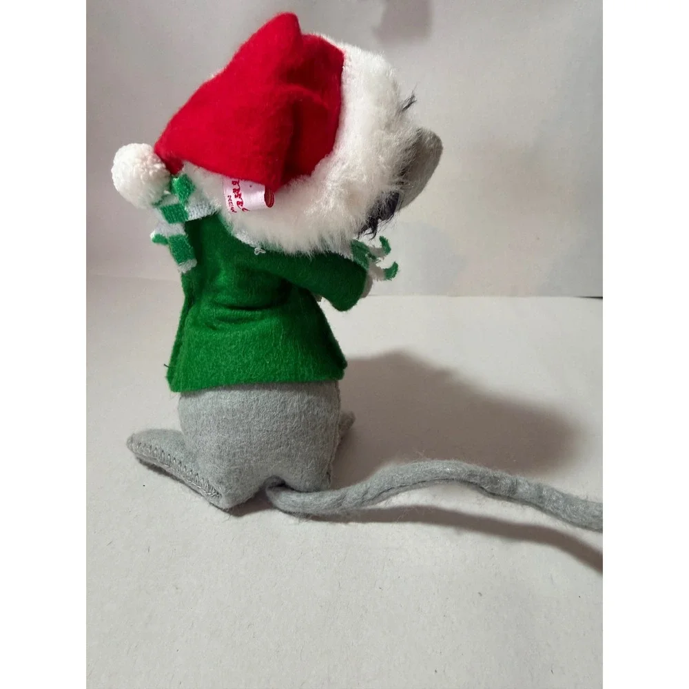 Annalee Mobilitee 1990 Christmas Mouse with‎ Gifts 6 inch Vintage Felt Doll USA